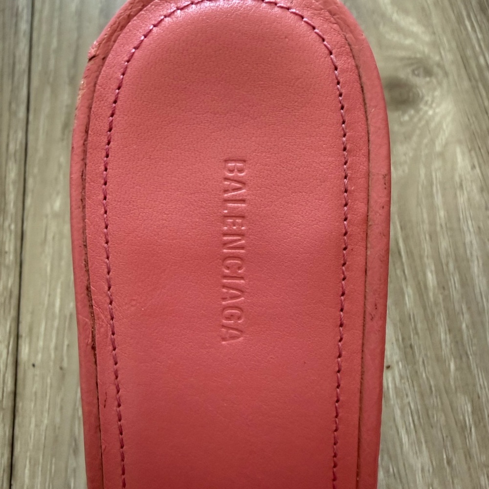 Balenciaga Hot Pink Buckle Detail Mules - Size 37.5 - Picture 2 of 8